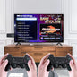 Complete set of 4K wireless retro game console with 2 controllers, 64GB card, and HDMI stick